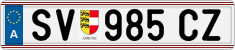 License plate of Austria, Regular plates