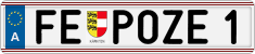 License plate of Austria, Vanity Plates