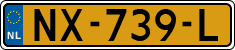 License plate of the Netherlands, Cars