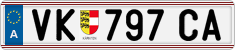 License plate of Austria, Regular plates