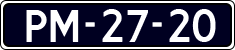 License plate of the Netherlands, Imported oldtimers (cars)