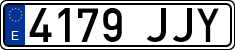 License plates of Spain, Ordinary (2000)