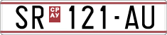 License plate of North Macedonia, Regular plates (1993)