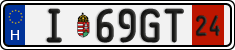 license plates of Hungary, Temporary (2022)
