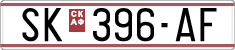 License plate of North Macedonia, Regular plates (1993)