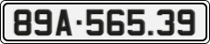 License plate of Vietnam, Cars
