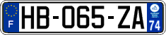 French license plate, SIV (ordinary)