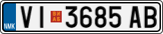 License plate of North Macedonia, Regular plates (2012)