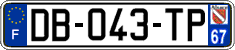 French license plate, SIV (ordinary)