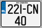 License plate of Ireland, Regular plates