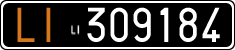 License plate of Italy, Cars (1927 year series)