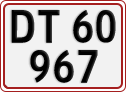 License plate of Denmark, Regular plates