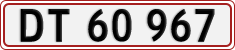 License plate of Denmark, Regular plates