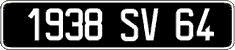 French license plate, FNI