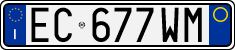 License plate of Italy, Cars (1994 year series)