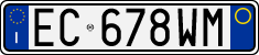 License plate of Italy, Cars (1994 year series)