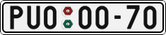 License plate of the Czech Republic, Cars (1960)