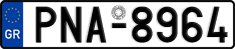 License plate of Greece, Cars
