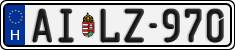 license plates of Hungary, Regular plates (2022)