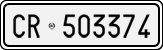 License plate of Italy, Cars (1927 year series)