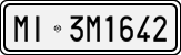 License plate of Italy, Cars (1927 year series)