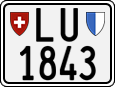 License plate of Switzerland, Motorcycles