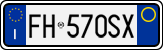 License plate of Italy, Cars (1994 year series)