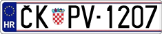 License plate of Croatia, Oldtimers