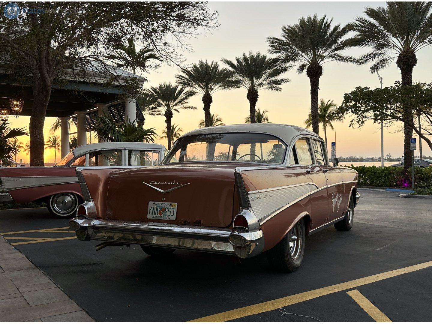 KNM S53, Chevrolet Bel Air 2nd gen 1957 4-door Sedan (2403; A-body), 2nd facelift, 1956–1957