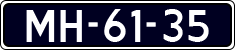 License plate of the Netherlands, Cars