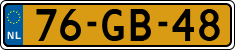 License plate of the Netherlands, Commercial Vehicles (1951-1994 system)