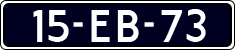 License plate of the Netherlands, Commercial Vehicles (1951-1994 system)