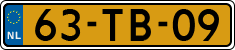 License plate of the Netherlands, Commercial Vehicles (1951-1994 system)