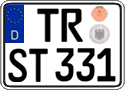 German license plate, Regular plates