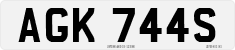 License plate of the United Kingdom, 1963 year system