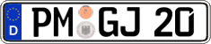 German license plate, Regular plates