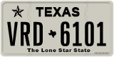 Texas, Regular plates (2012) (АBC-1234)