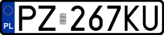 License plates of Poland, Regular car plates