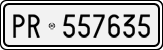 License plate of Italy, Cars (1927 year series)