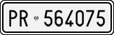 License plate of Italy, Cars (1927 year series)