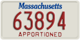 Massachusetts, Apportioned