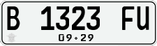 License plate of Indonesia, Regular plates