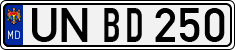License plate of Moldova, Cars (1992)