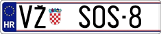 License plate of Croatia, Vanity Plates