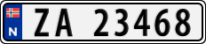 License plate of Norway, Cars