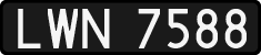 License plates of Poland, 1976 year system