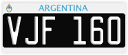 License plate of Argentina, Cars (1995, ABC 123)