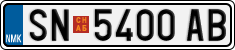License plate of North Macedonia, Regular plates (2012)
