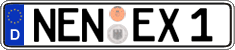 German license plate, Regular plates