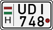 license plates of Hungary, Motorcycles (1990)